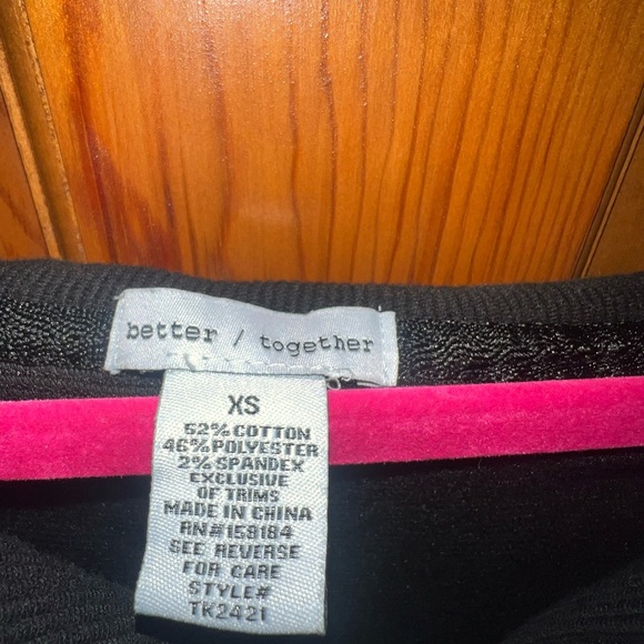 Black Half Zip With Gold Accents - Picture 3 of 3